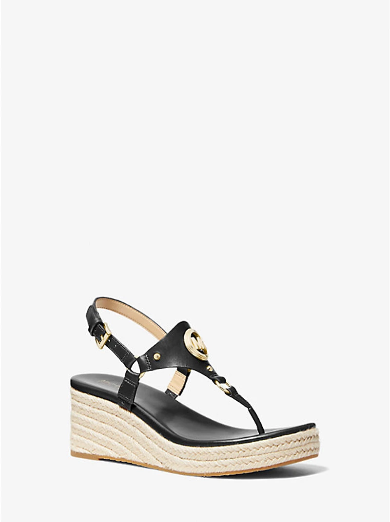 Casey Leather Wedge Sandal