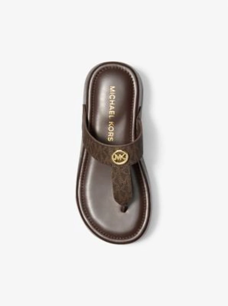 Koya Signature Logo Platform Flip Flop