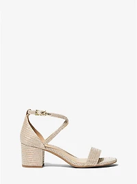 Serena Flex Glitter Chain-Mesh Sandal