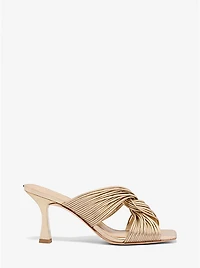 Alessia Metallic Mule Sandal