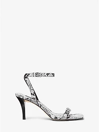 Darrington Snake Embossed Leather Sandal