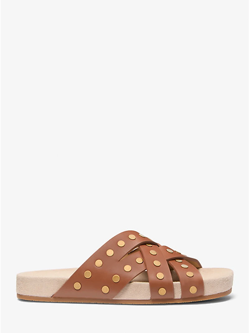 Irene Studded Leather Sandal
