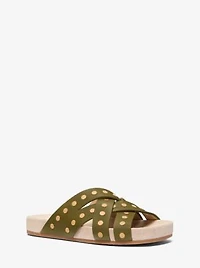 Irene Studded Leather Sandal