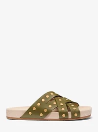 Irene Studded Leather Sandal