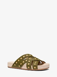 Irene Studded Leather Sandal