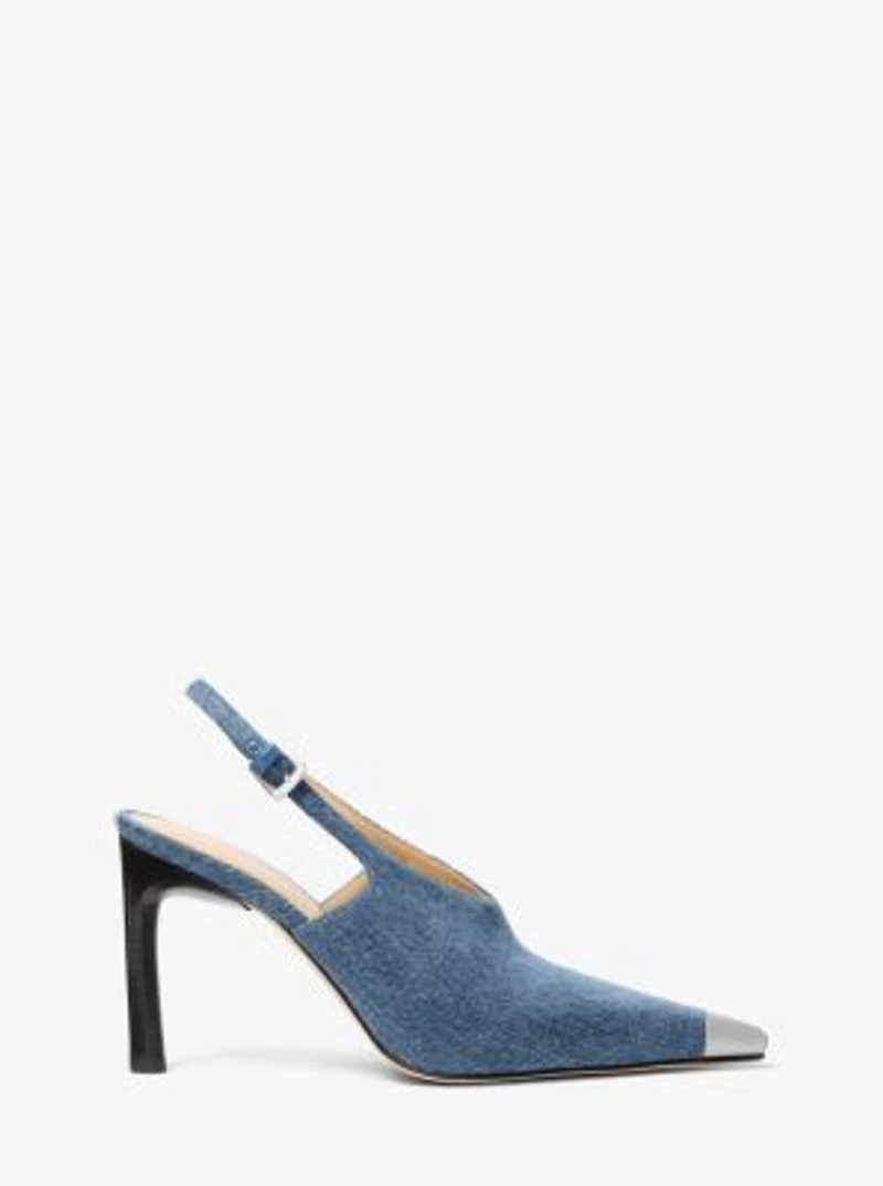 Kasia Denim Slingback Pump
