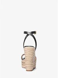 Leighton Leather Wedge Sandal