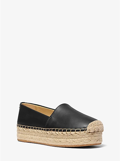 Lynn Leather Platform Espadrille