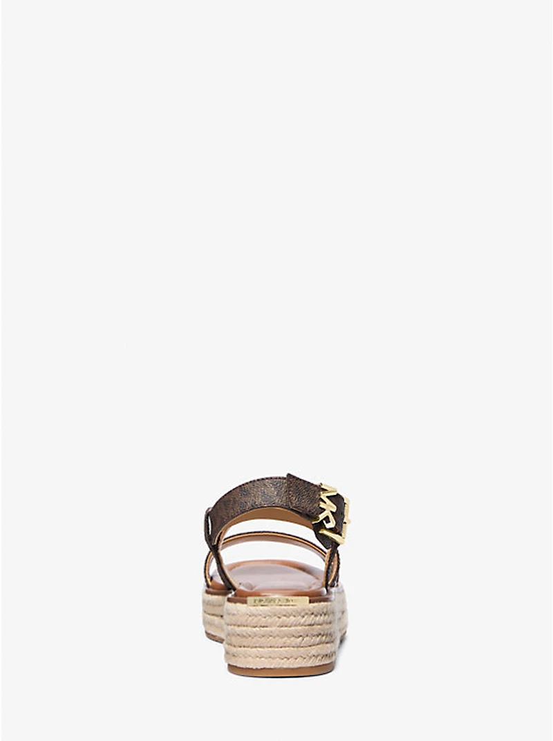 Lynn Signature Logo Platform Espadrille Sandal