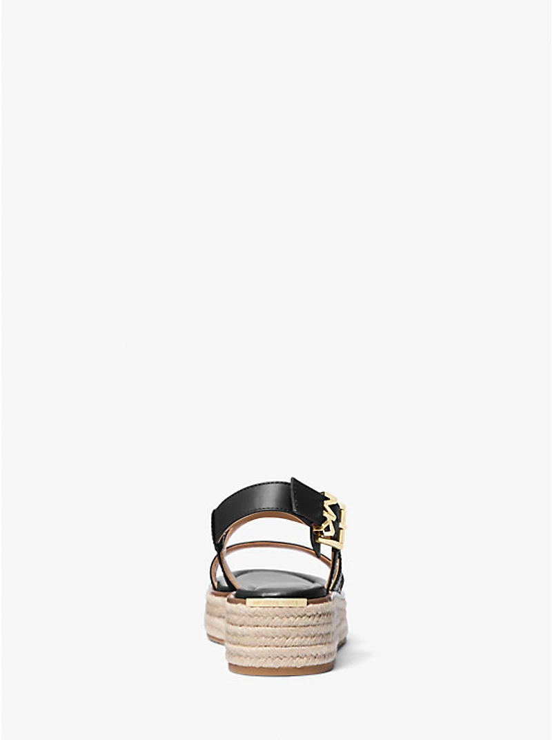 Lynn Leather Platform Espadrille Sandal
