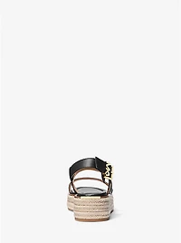 Lynn Leather Platform Espadrille Sandal