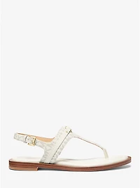 Mandy Signature Logo T-Strap Sandal
