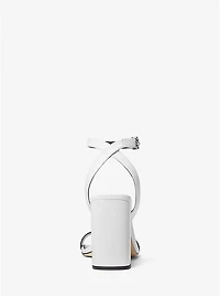 Merriam Leather Block Heel Sandal