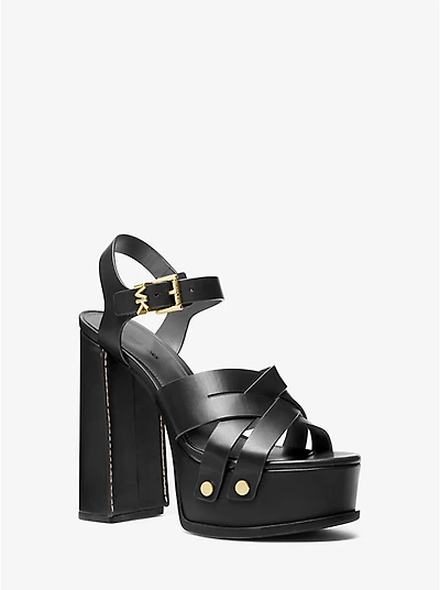 Nora Leather Platform Sandal