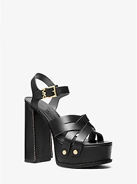Nora Leather Platform Sandal