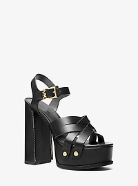 Nora Leather Platform Sandal