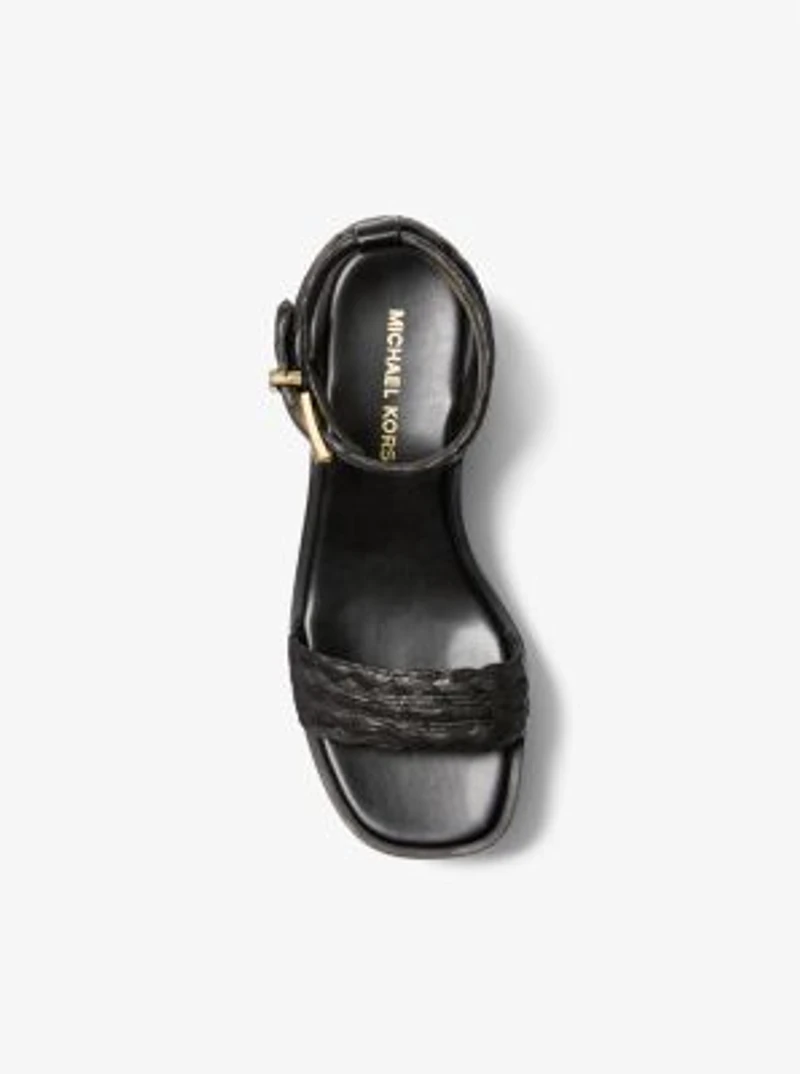 Sandra Straw Platform Sandal