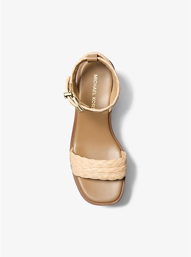 Sandra Straw Platform Sandal