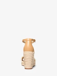 Mandy Linen Wedge Sandal