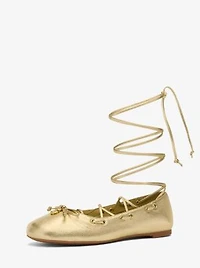 Shae Flex Metallic Leather Ballet Flat