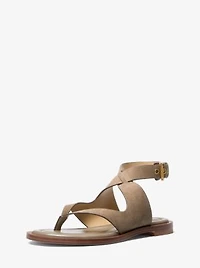 Irene Suede Wrap Sandal