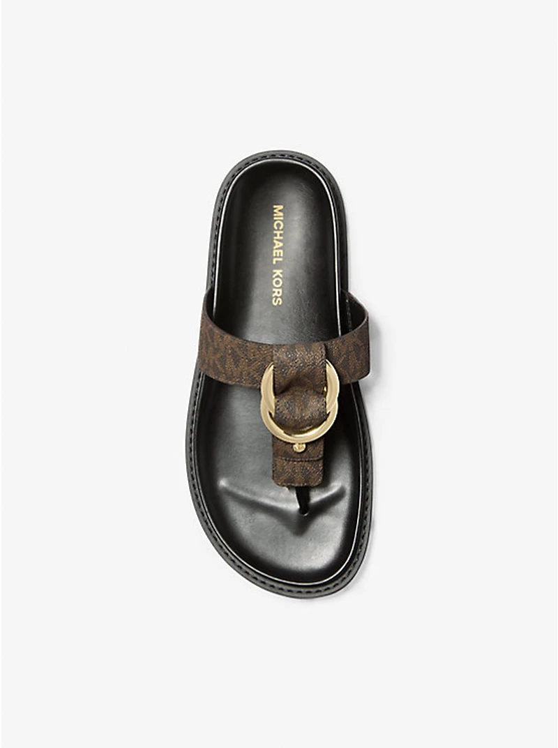 Jaden Signature Logo Thong Sandal