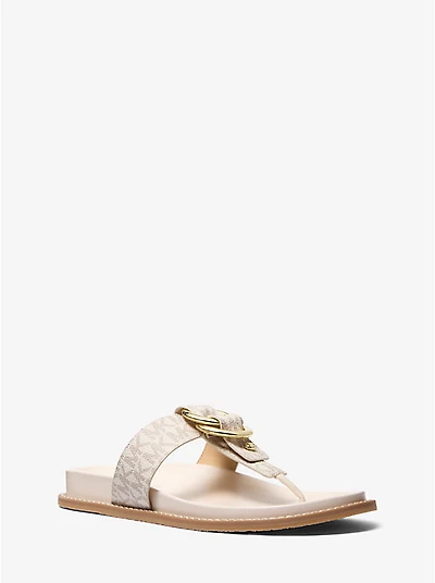 Jaden Signature Logo Thong Sandal