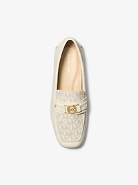 Mandy Leather and Signature Logo Moccasin Loafer