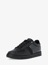 Brady Signature Logo and Leather Sneaker