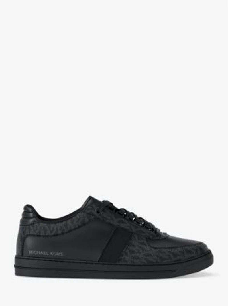 Brady Signature Logo and Leather Sneaker