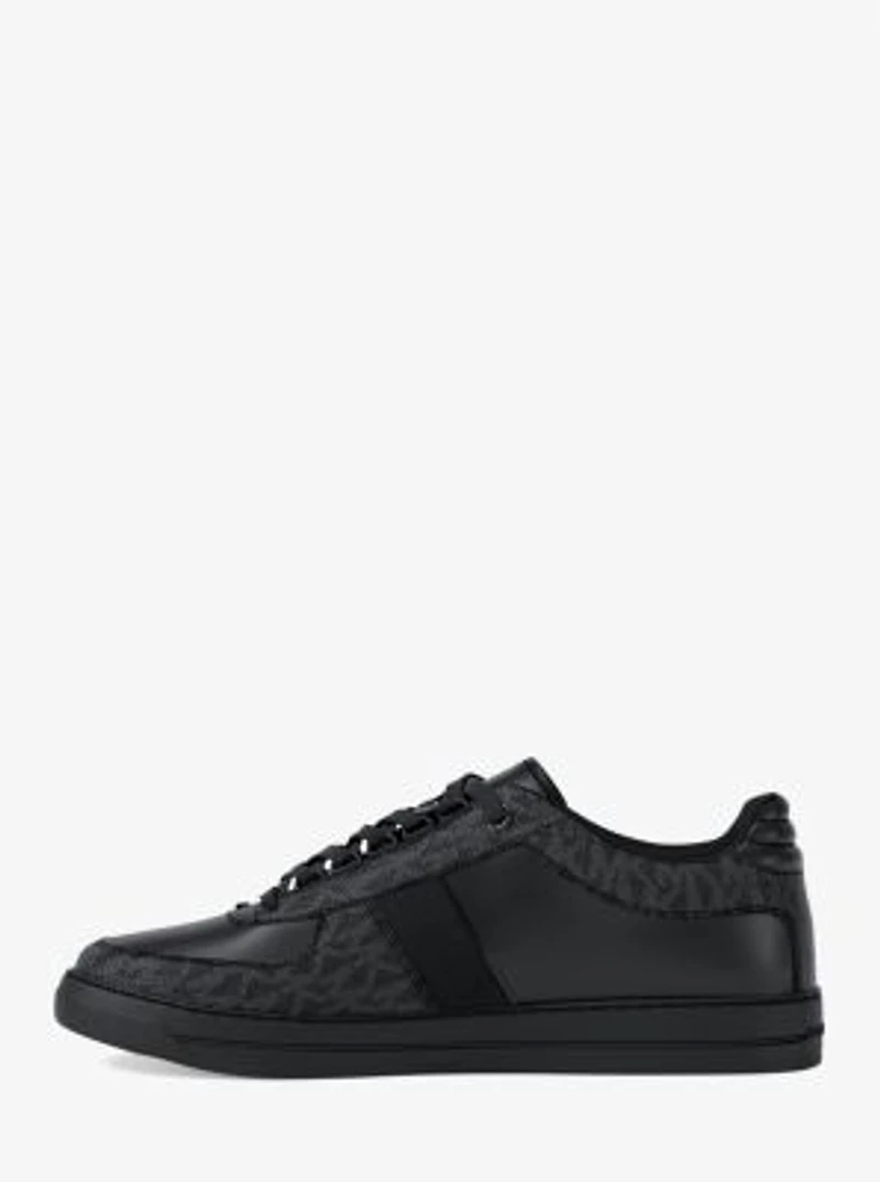 Brady Signature Logo and Leather Sneaker