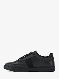 Brady Signature Logo and Leather Sneaker