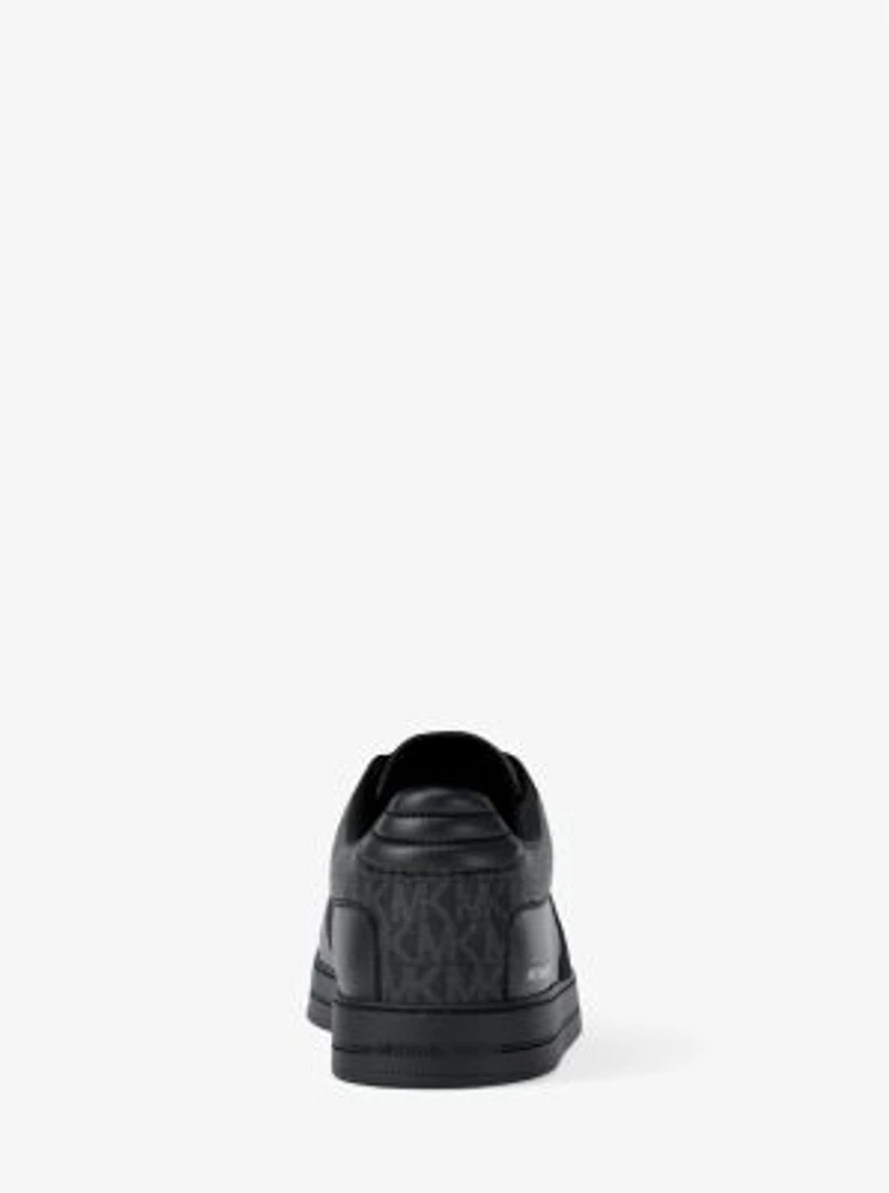 Brady Signature Logo and Leather Sneaker