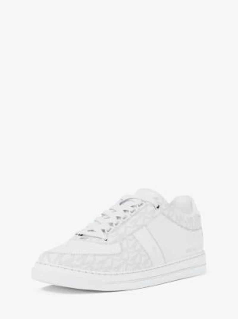 Brady Signature Logo and Leather Sneaker