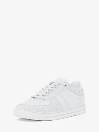 Brady Signature Logo and Leather Sneaker