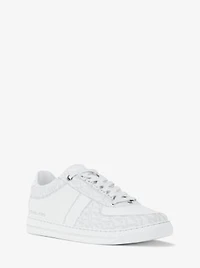Brady Signature Logo and Leather Sneaker