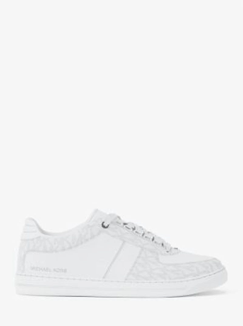 Brady Signature Logo and Leather Sneaker