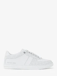 Brady Signature Logo and Leather Sneaker