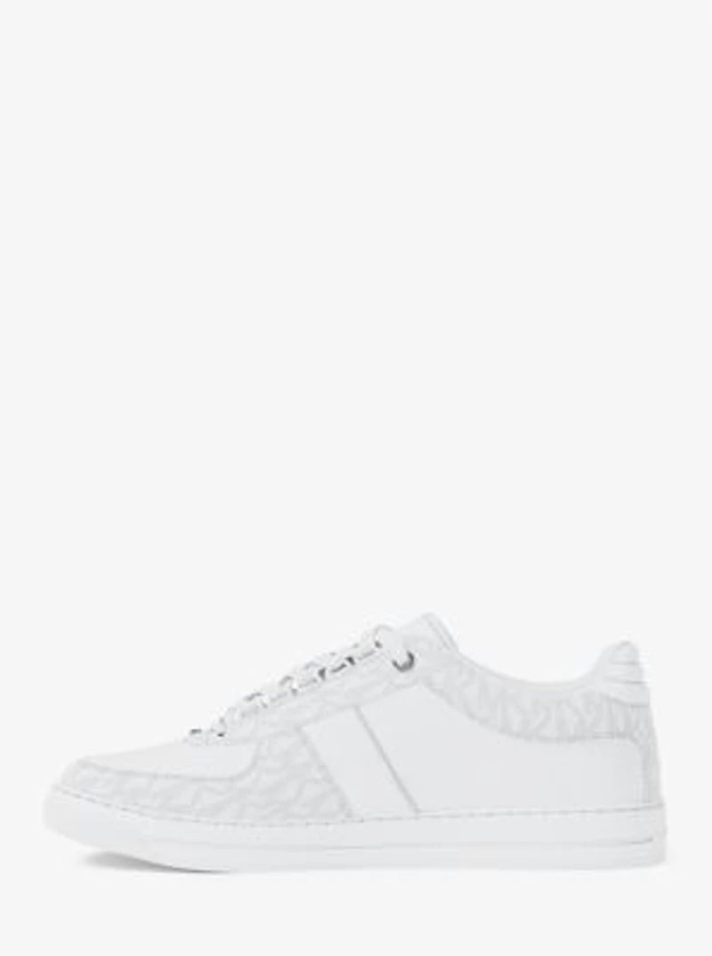 Brady Signature Logo and Leather Sneaker