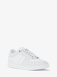 Brady Signature Logo and Leather Sneaker