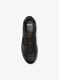 Keating Logo and Leather Sneaker
