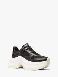 Arla Embellished Leather Trainer