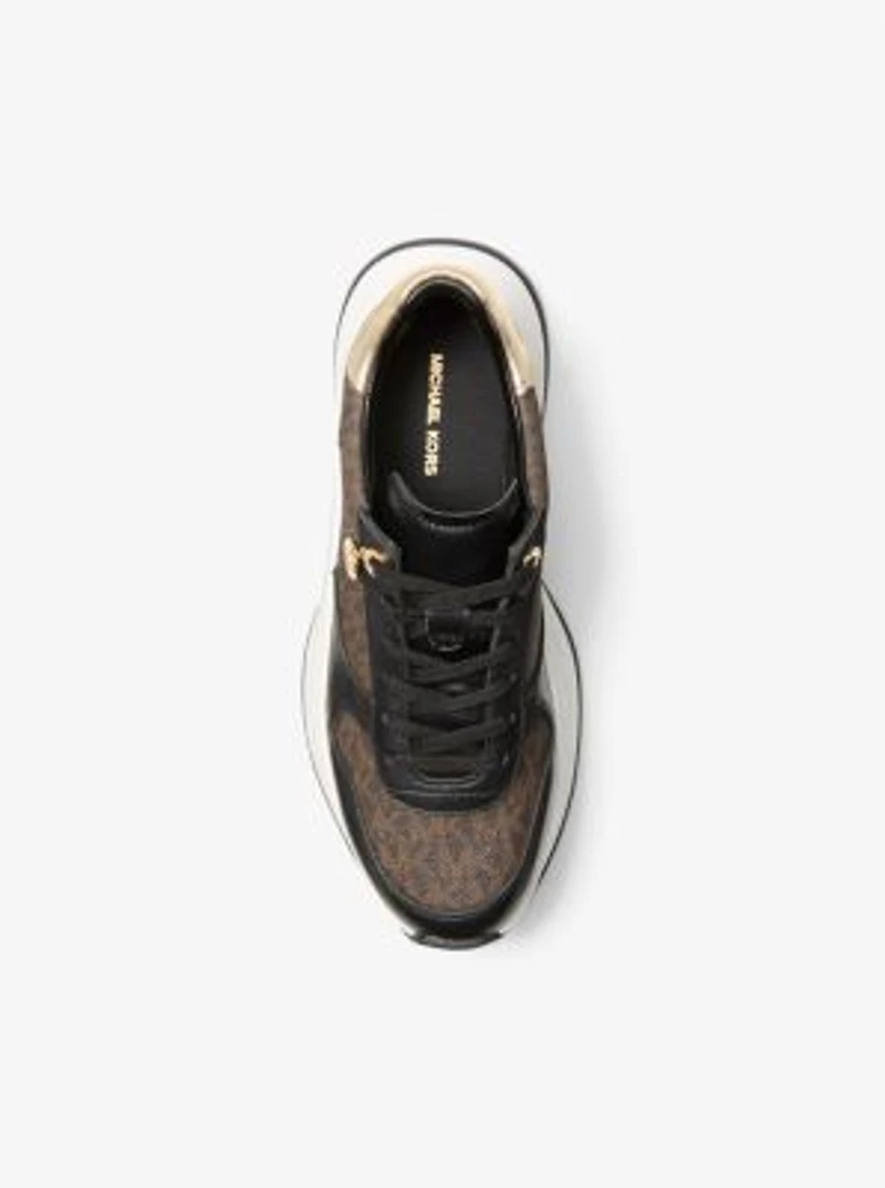 Arla Leather and Suede Trainer
