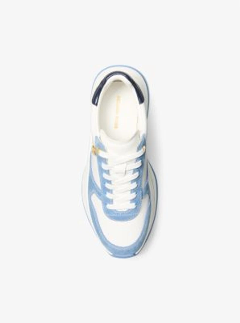 Arla Leather and Suede Trainer