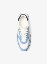 Arla Leather and Suede Trainer
