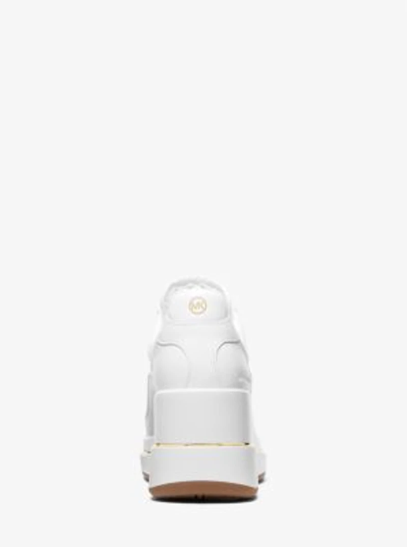 Emmy Leather and Mesh Wedge Trainer