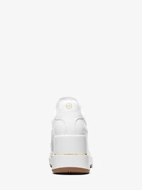 Emmy Leather and Mesh Wedge Trainer