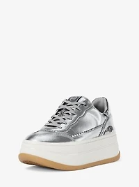 Hayes Embellished Metallic Leather Platform Sneaker