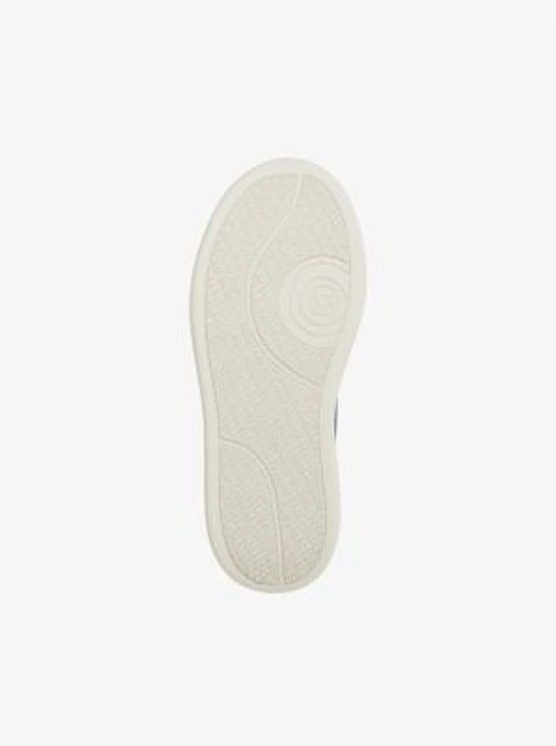 Hayes Crocodile Embossed Suede Platform Sneaker
