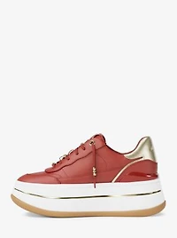 Hayes Embellished Leather Platform Sneaker